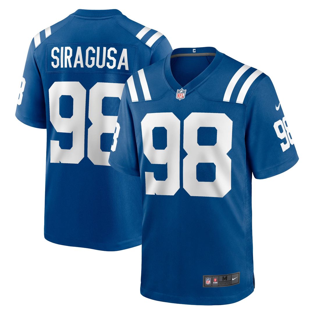 Tony Siragusa Indianapolis Colts Game Jersey - Royal Blue