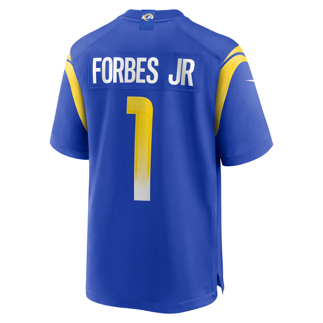 Emmanuel Forbes Jr. Los Angeles Rams Game Jersey - Royal Blue