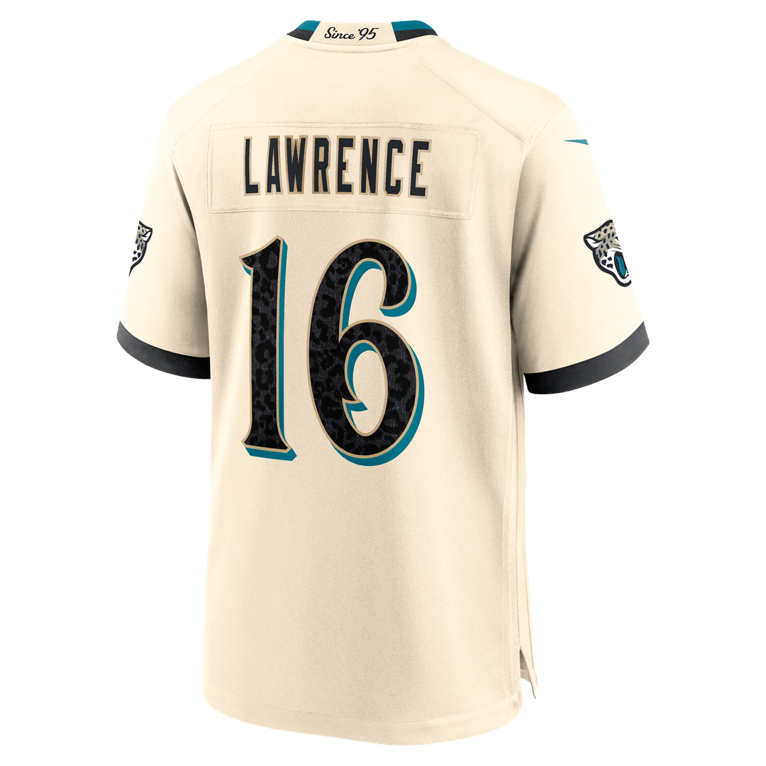 Trevor Lawrence Jacksonville Jaguars 2026 Rivalries Collection Game Jersey - Natural