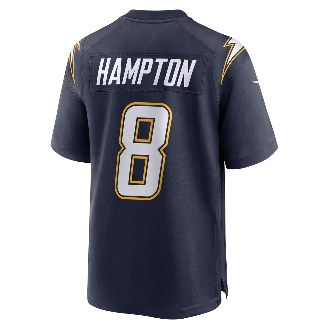 Omarion Hampton Los Angeles Chargers Alternate Super Chargers Game Jersey - Navy