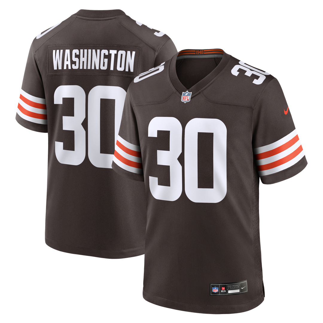 Zion Washington Cleveland Browns Game Jersey - Brown