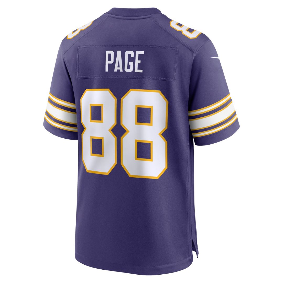 Alan Page Minnesota Vikings Alternate Game Jersey - Purple