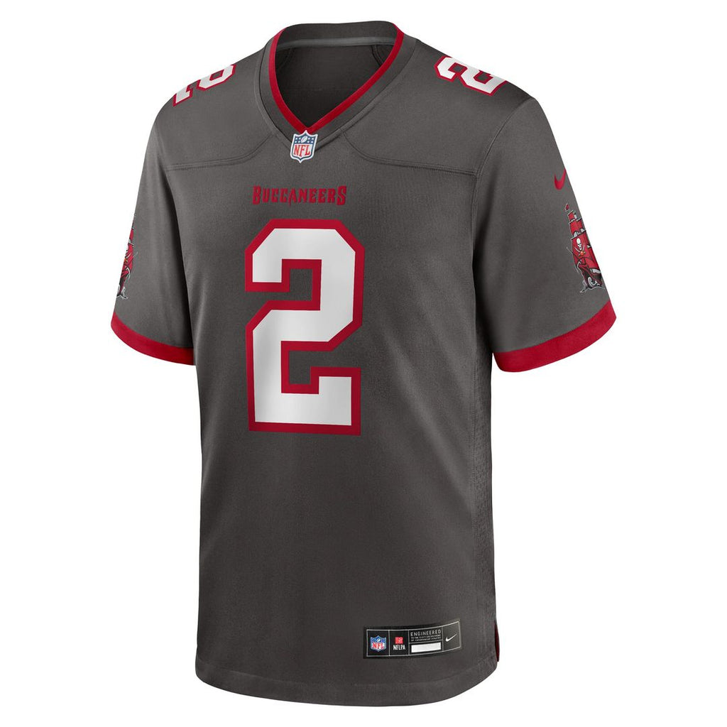 Emeka Egbuka Tampa Bay Buccaneers Alternate Game Jersey - Pewter