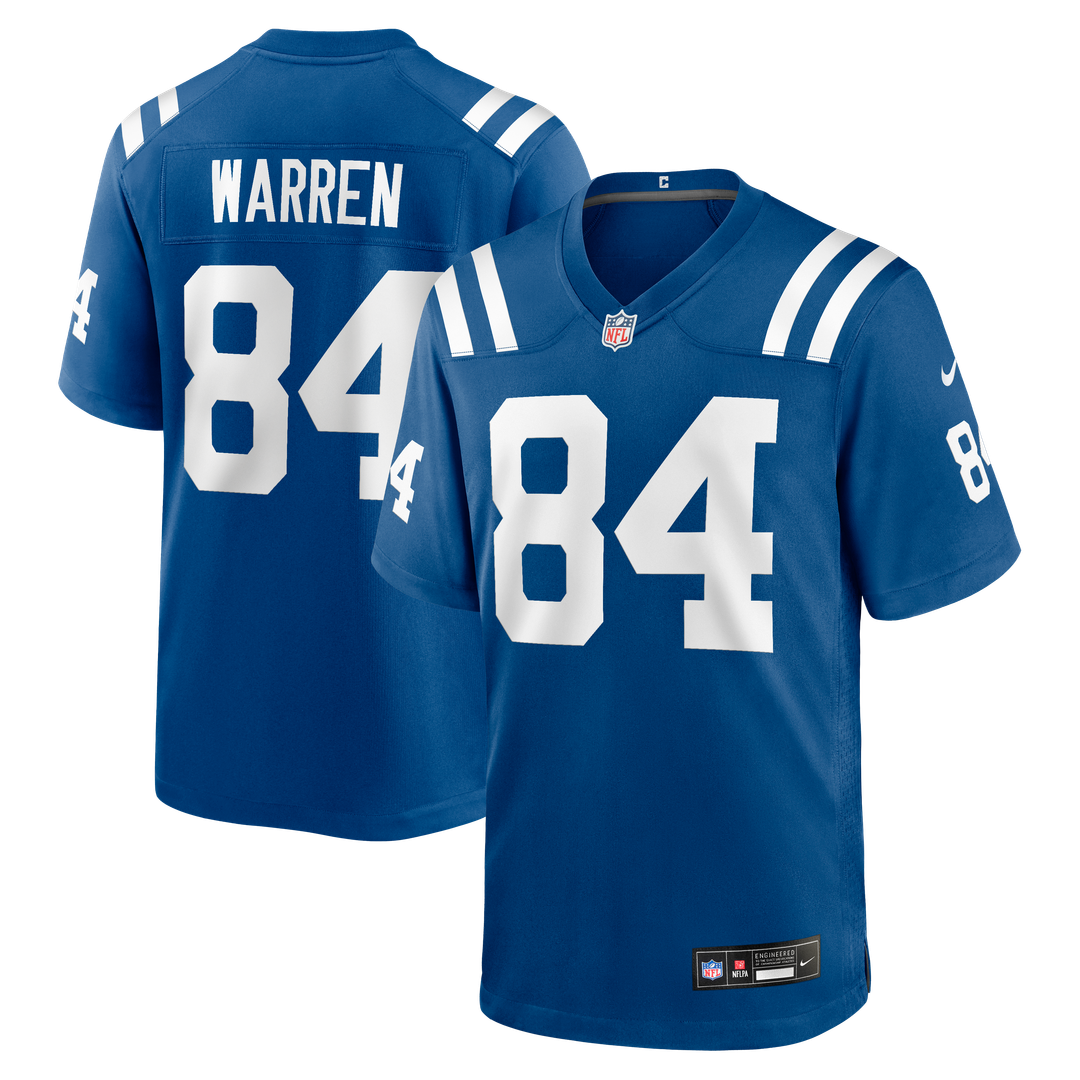 Tyler Warren Indianapolis Colts Game Jersey - Royal Blue