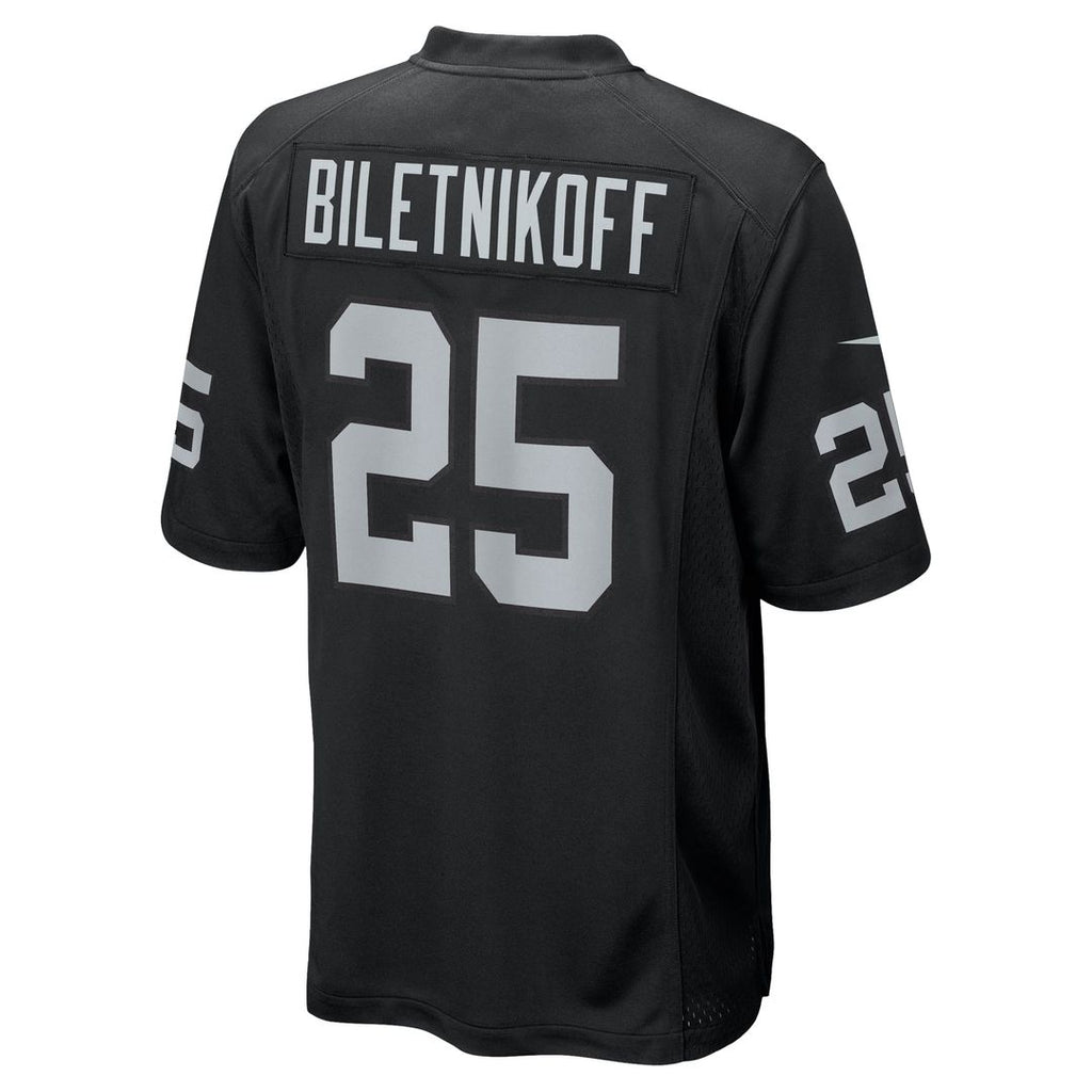 Fred Biletnikoff Las Vegas Raiders Game Jersey - Black
