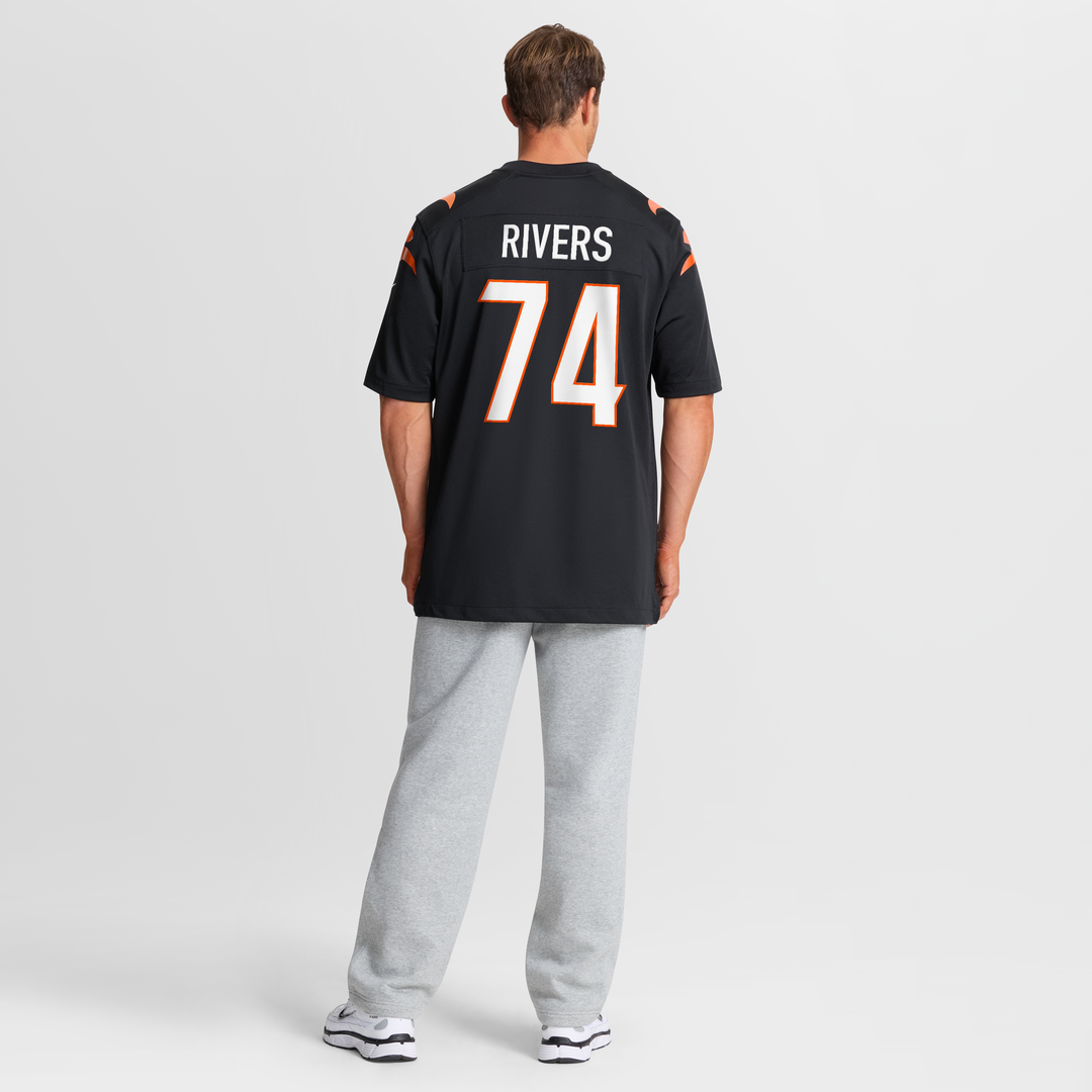 Jalen Rivers Cincinnati Bengals Game Jersey - Black