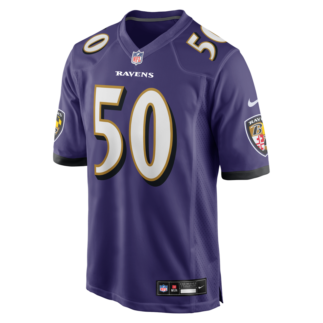 Adisa Isaac Baltimore Ravens Game Jersey - Purple