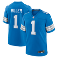 Blake Miller Detroit Lions Game Jersey - Blue