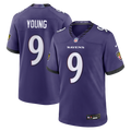 Zion Young Baltimore Ravens Game Jersey - Purple