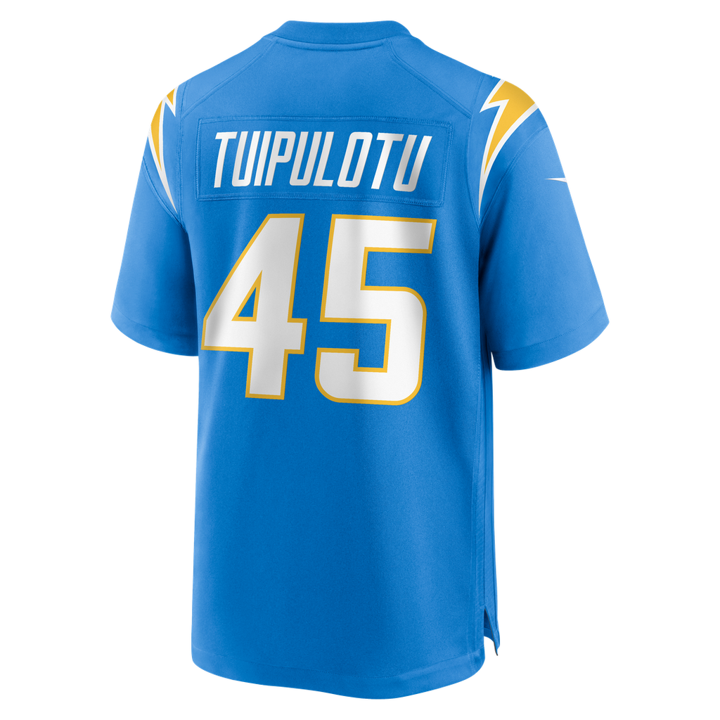 Tuli Tuipulotu Los Angeles Chargers Game Jersey - Powder Blue