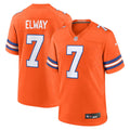 John Elway Denver Broncos Mile High Collection 1977 Throwback Game Jersey - Orange