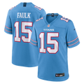 Keldric Faulk Tennessee Titans Game Jersey - Light Blue