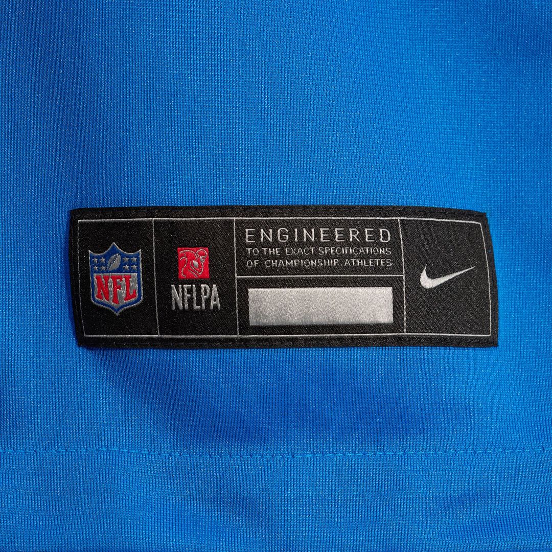 Derrick Barnes Detroit Lions Game Jersey - Blue