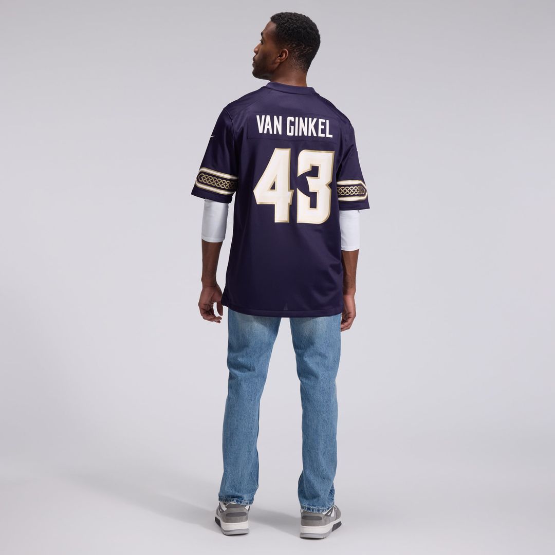 Andrew Van Ginkel Minnesota Vikings 2026 Rivalries Collection Game Jersey - Purple