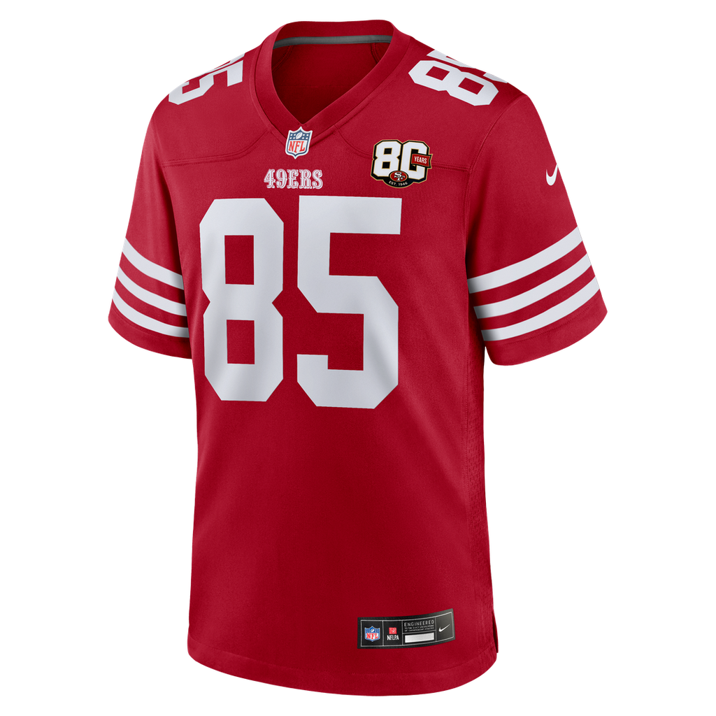 George Kittle San Francisco 49ers 80th Anniversary Game Jersey - White