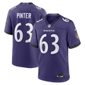 Danny Pinter Baltimore Ravens Game Jersey - Purple