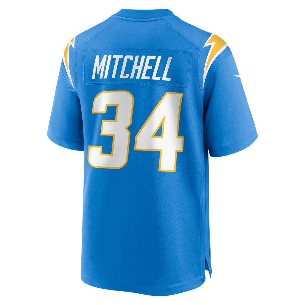 Keaton Mitchell Los Angeles Chargers Game Jersey - Powder Blue