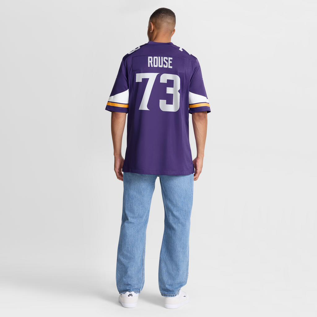 Walter Rouse Minnesota Vikings Game Jersey - Purple