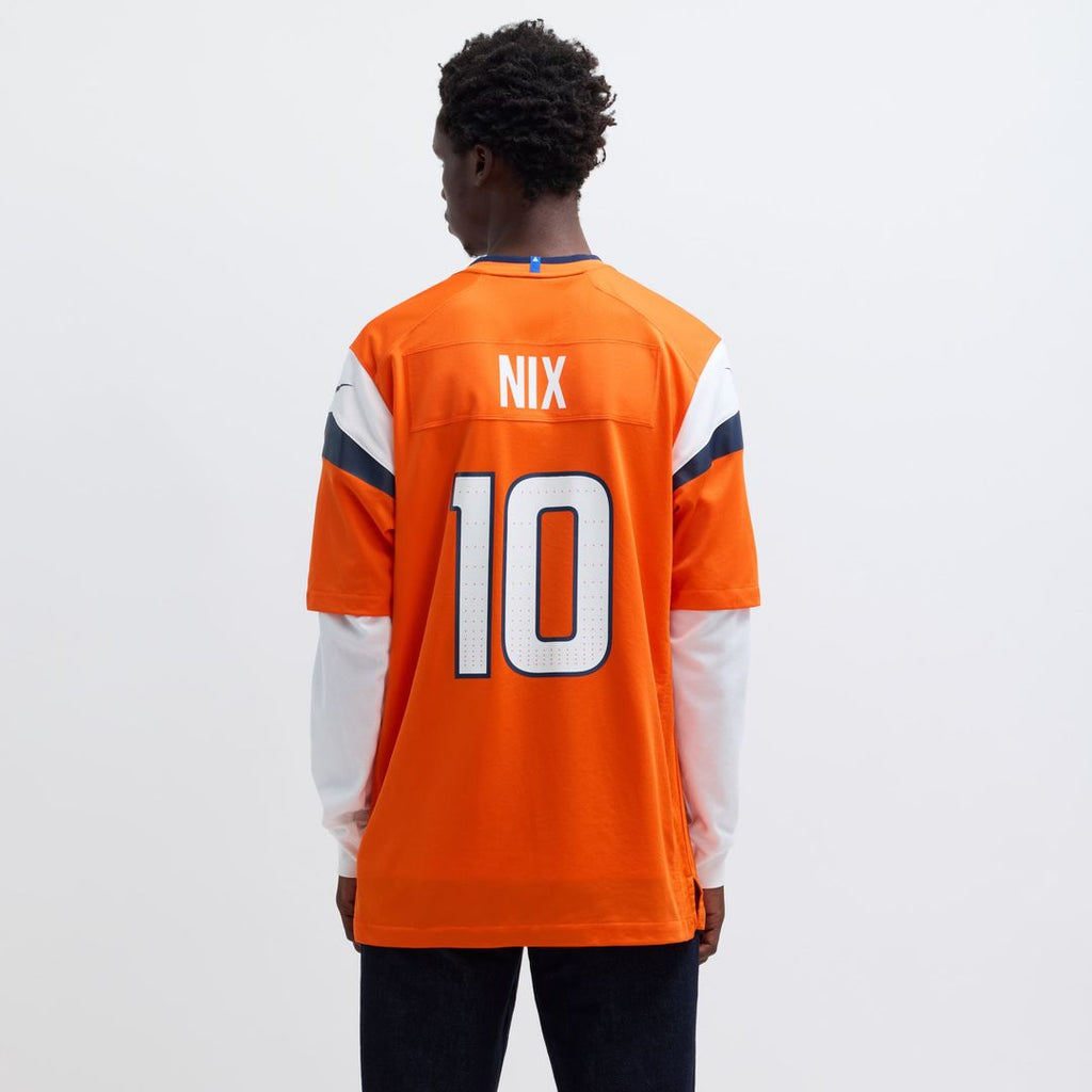 Bo Nix Denver Broncos Game Jersey - Orange