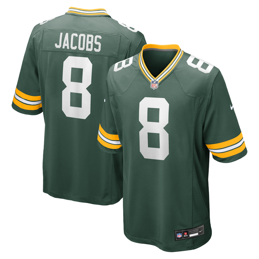 Josh Jacobs Green Bay Packers Game Jersey - Green