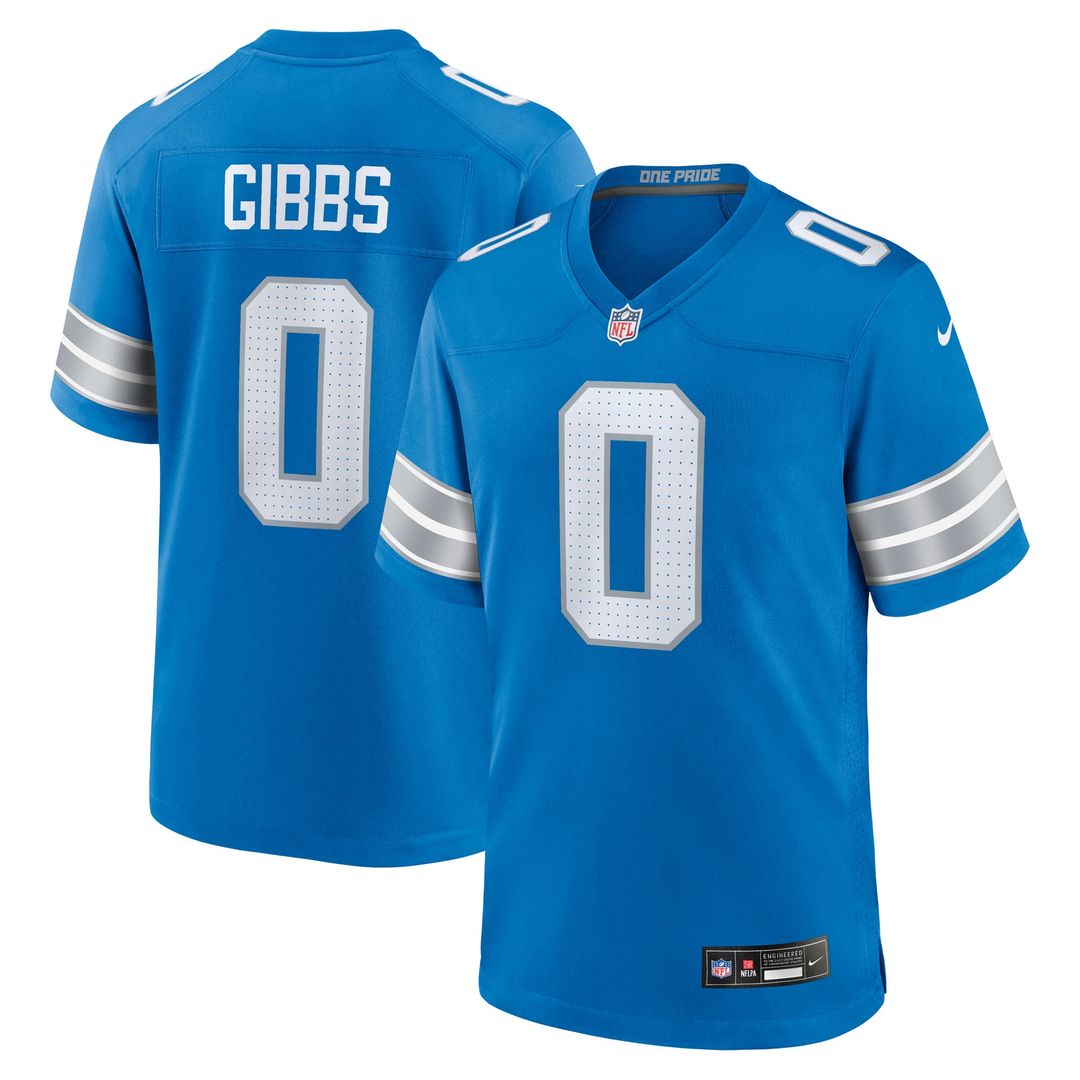 Jahmyr Gibbs Detroit Lions 2nd Alternate Game Jersey - Black