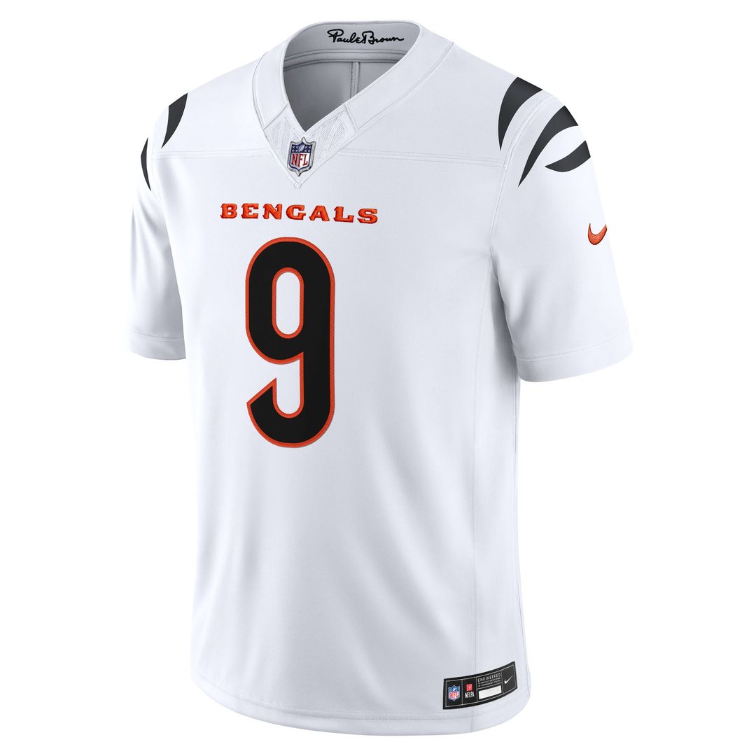Joe Burrow Cincinnati Bengals Vapor F.U.S.E. Stitched Limited Jersey - White