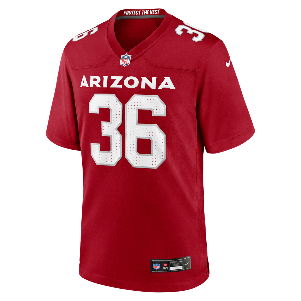 Kitan Crawford Arizona Cardinals Game Jersey - Cardinal