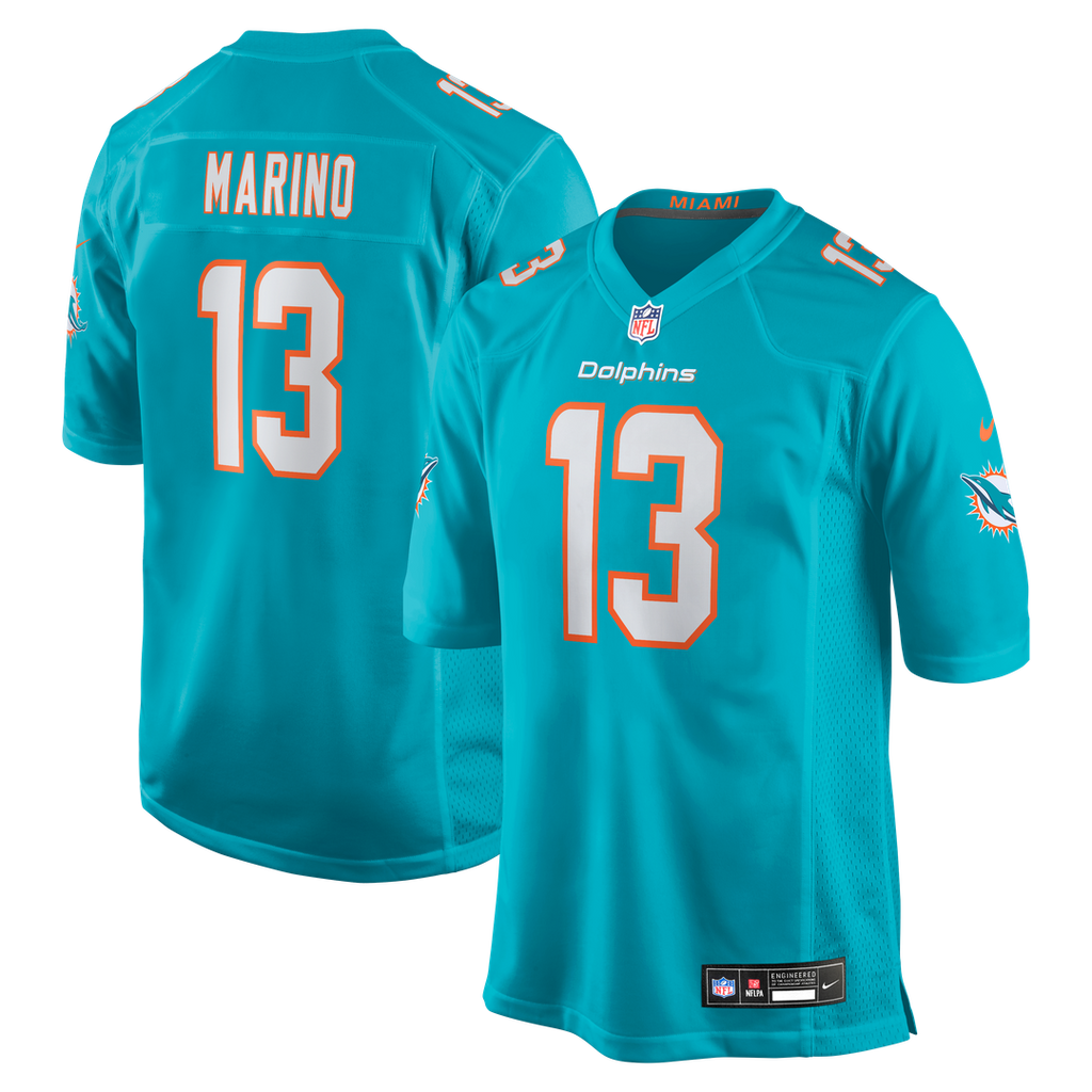 Dan Marino Miami Dolphins Game Jersey - Aqua