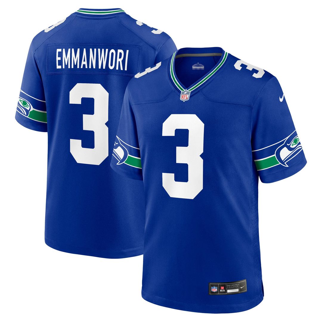 Nick Emmanwori Seattle Seahawks Alternate Game Jersey - Royal Blue