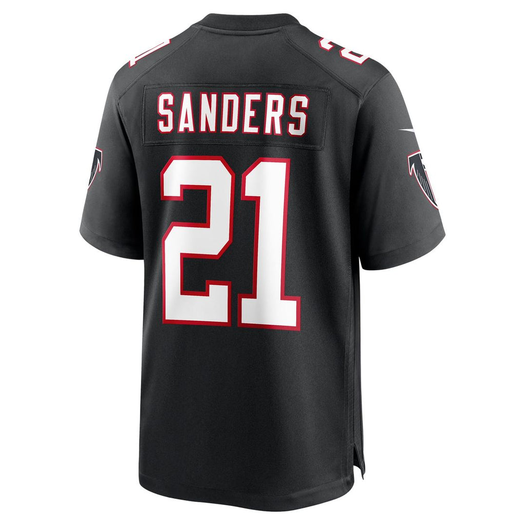 Deion Sanders Atlanta Falcons Alternate Game Jersey - Black