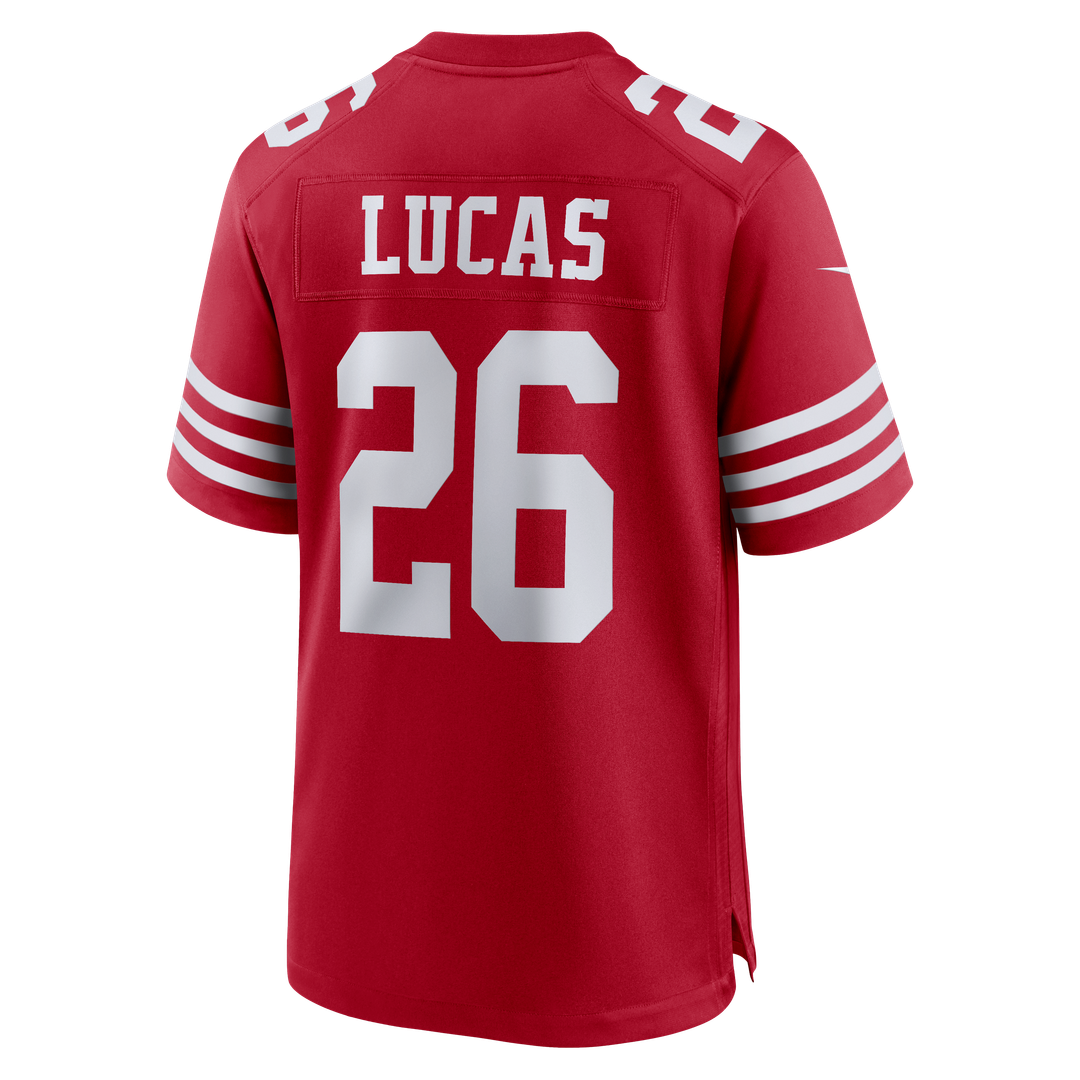 Chase Lucas San Francisco 49ers Game Jersey - Scarlet