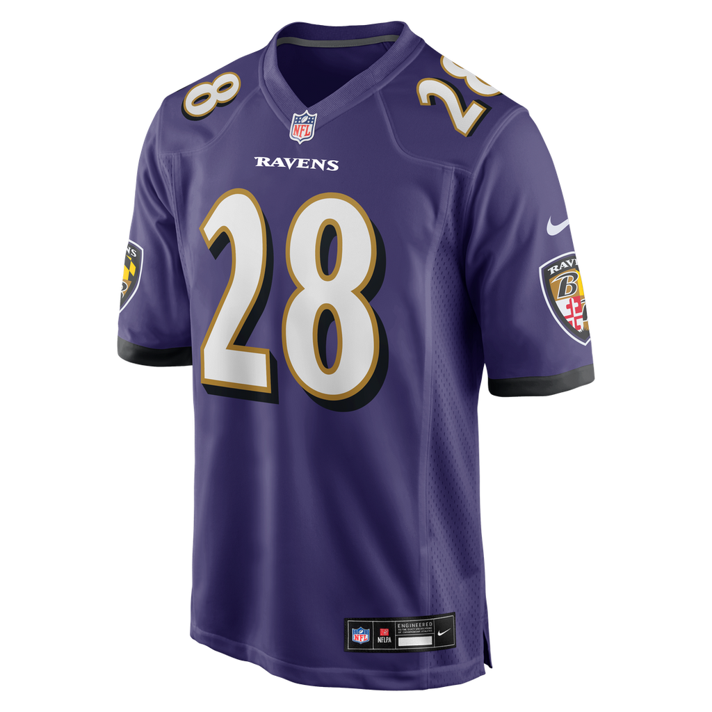 Taven Bryan Baltimore Ravens Game Jersey - Purple