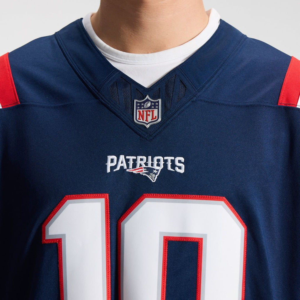 Drake Maye New England Patriots Vapor F.U.S.E. Stitched Limited Jersey - Navy