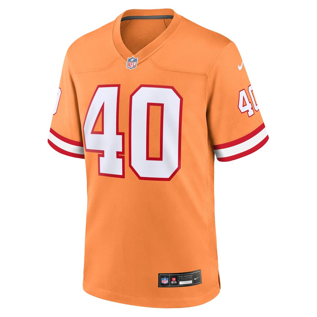 Mike Alstott Tampa Bay Buccaneers Throwback Game Jersey - Orange
