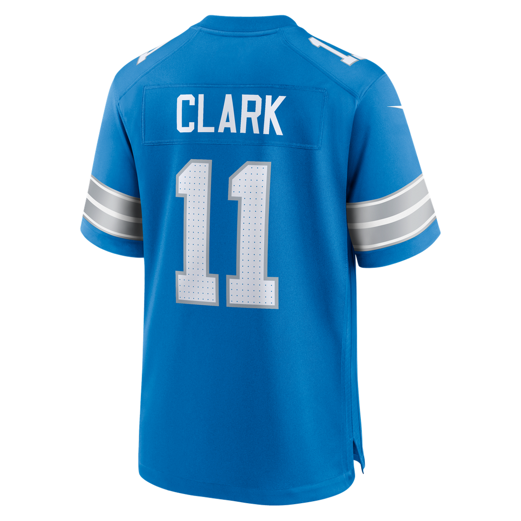 Damone Clark Detroit Lions Game Jersey - Blue