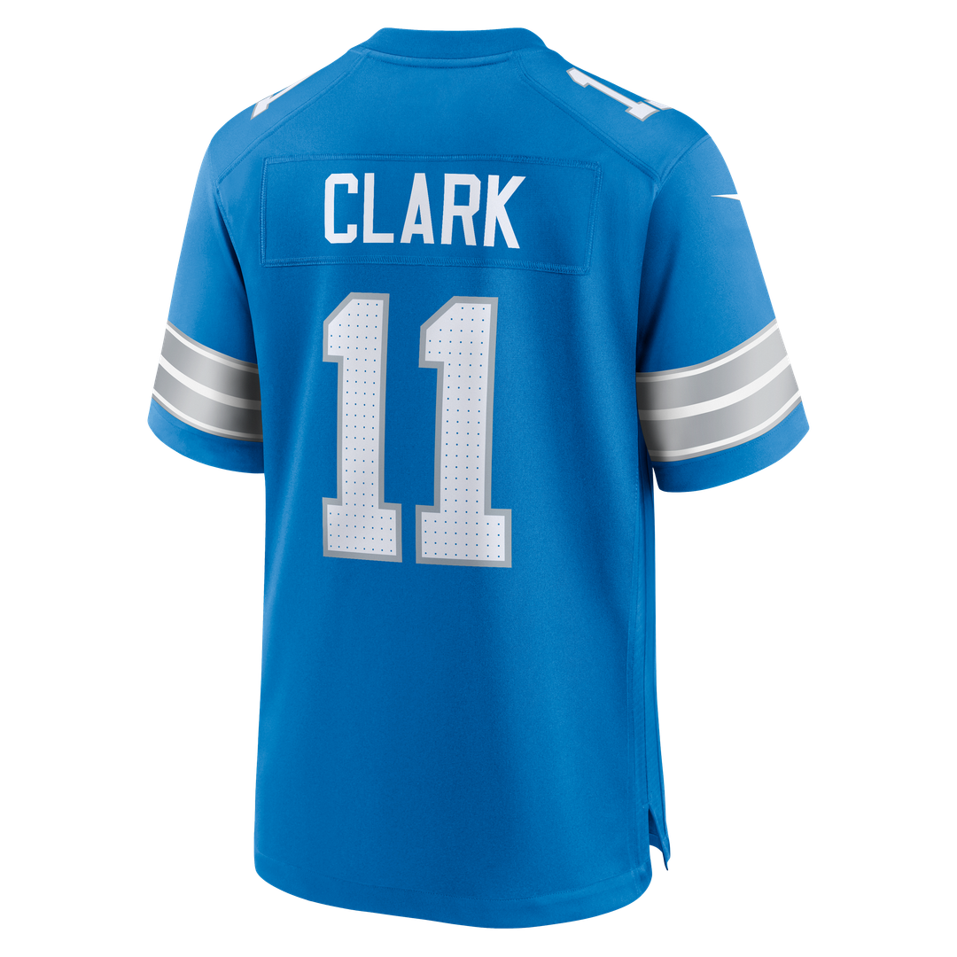 Damone Clark Detroit Lions Game Jersey - Blue