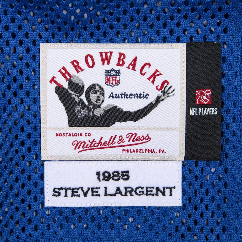 Steve Largent Seattle Seahawks 1985 Authentic Throwback Jersey - Royal Blue