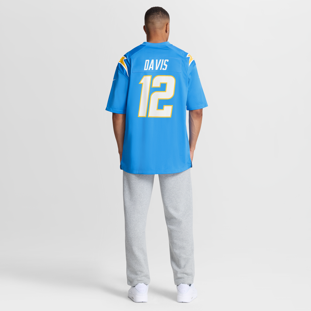 Derius Davis Los Angeles Chargers Game Jersey - Powder Blue
