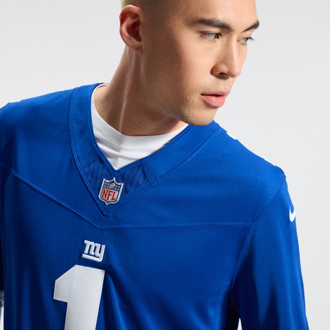 Malik Nabers New York Giants Vapor F.U.S.E. Stitched Limited Jersey - Royal Blue