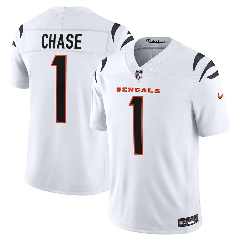 Ja'Marr Chase Cincinnati Bengals Vapor F.U.S.E. Stitched Limited Jersey - White