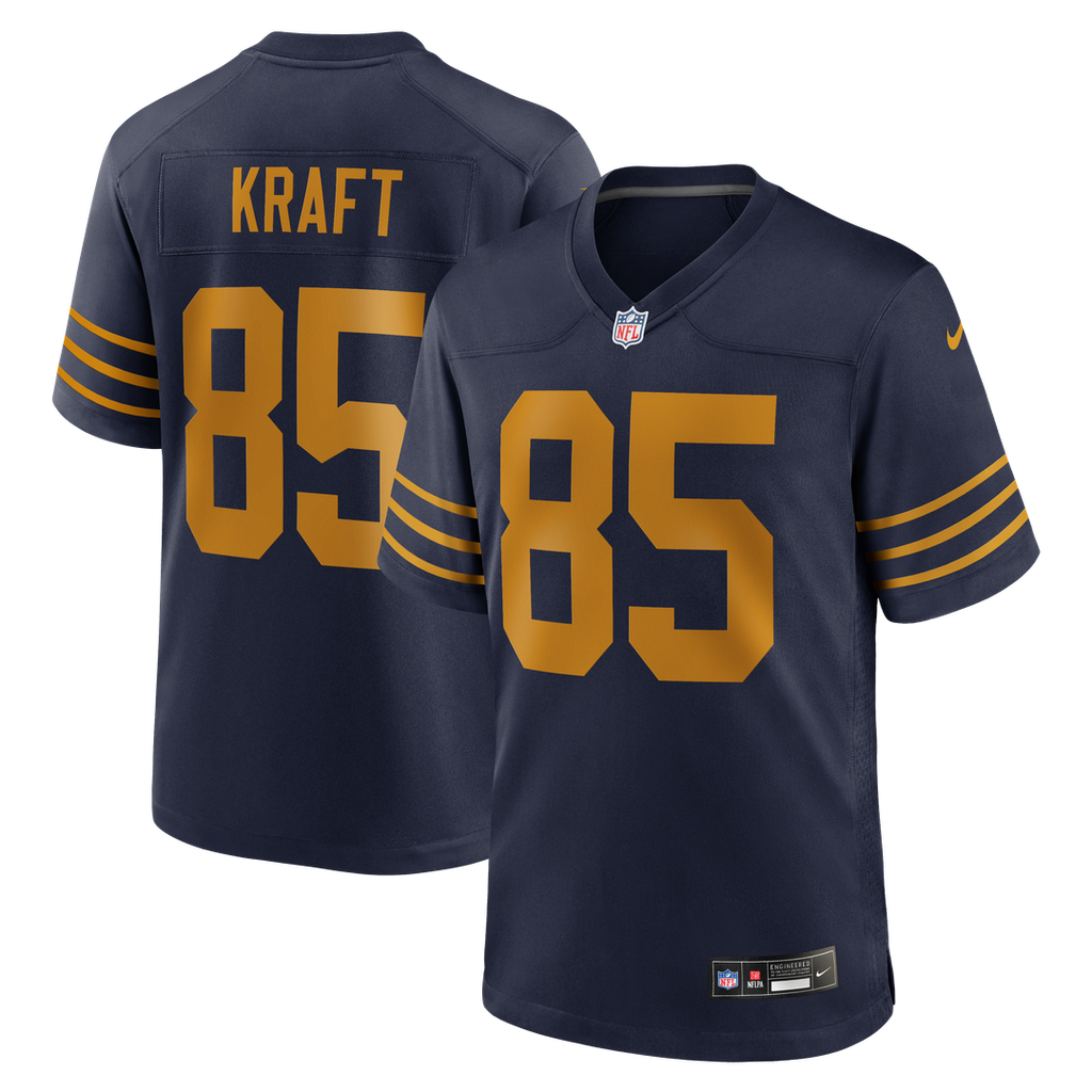 Tucker Kraft Green Bay Packers Alternate Game Jersey - Navy