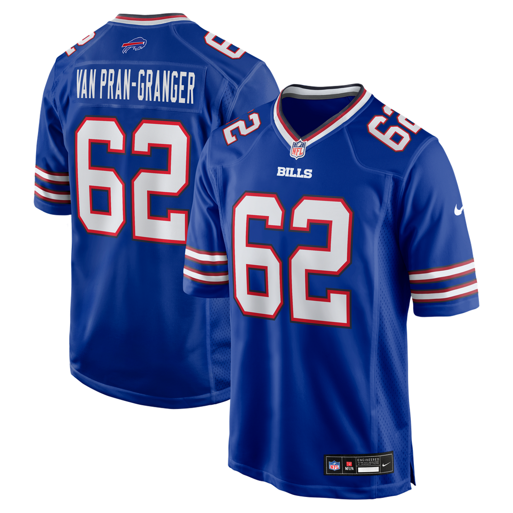 Sedrick Van Pran-Granger Buffalo Bills Game Jersey - Royal Blue