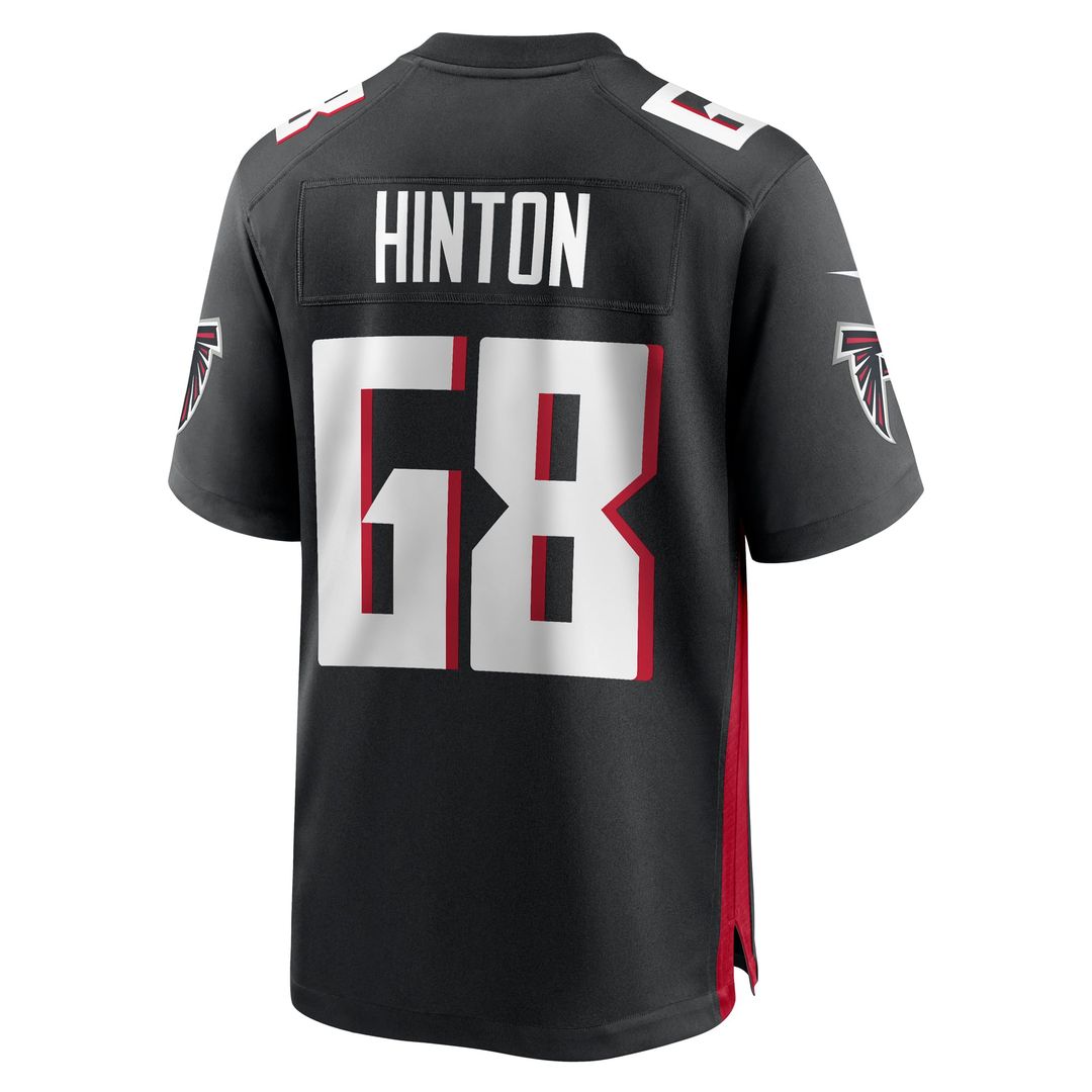 Kyle Hinton Atlanta Falcons Game Jersey - Black