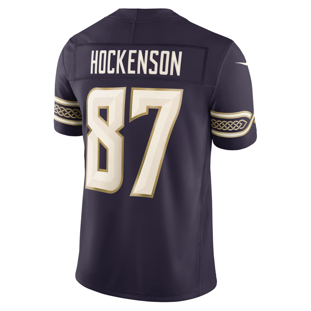T.J. Hockenson Minnesota Vikings 2026 Rivalries Collection Stitched Limited Jersey - Purple