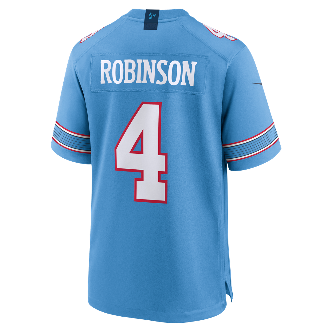 Wan'Dale Robinson Tennessee Titans Game Jersey - Light Blue