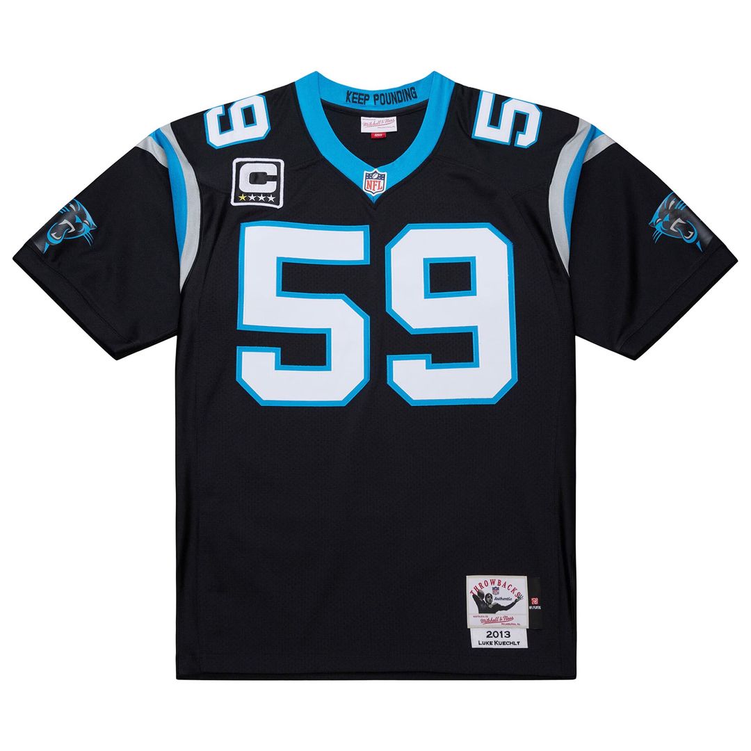 Luke Kuechly Carolina Panthers 2013 Authentic Throwback Jersey - Black