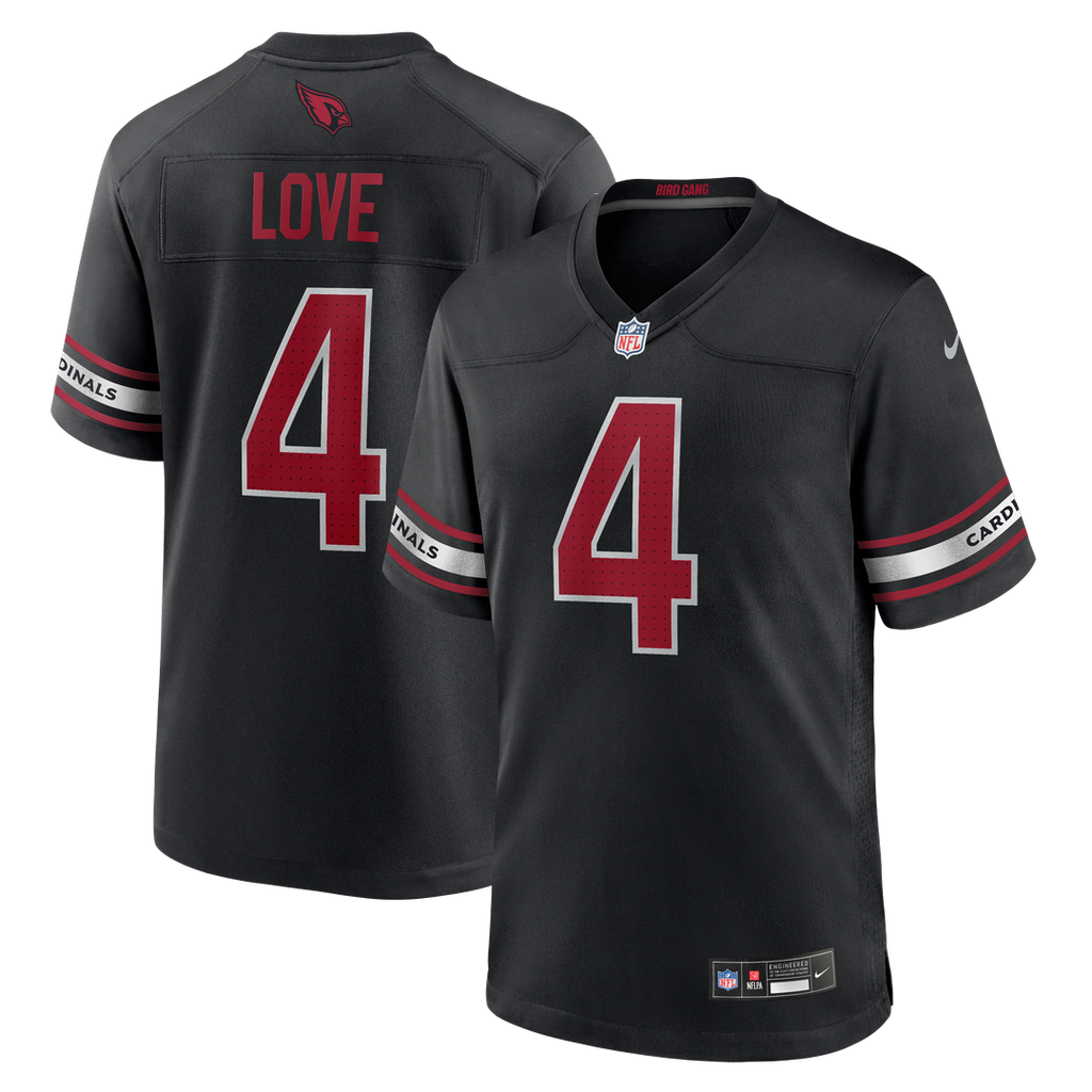 Jeremiyah Love Arizona Cardinals Alternate Game Jersey - Black