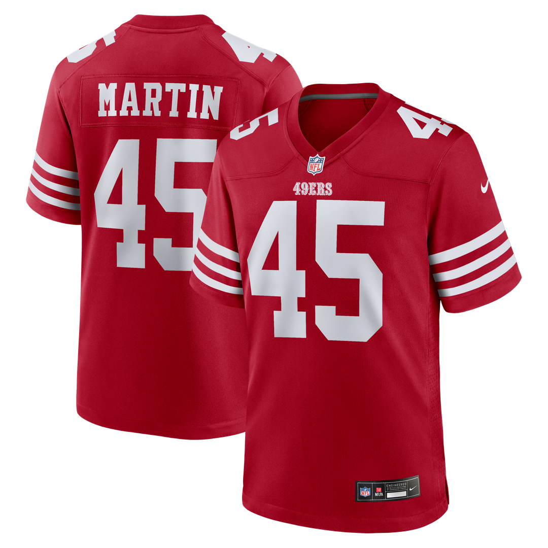 Nick Martin San Francisco 49ers Game Jersey - Scarlet