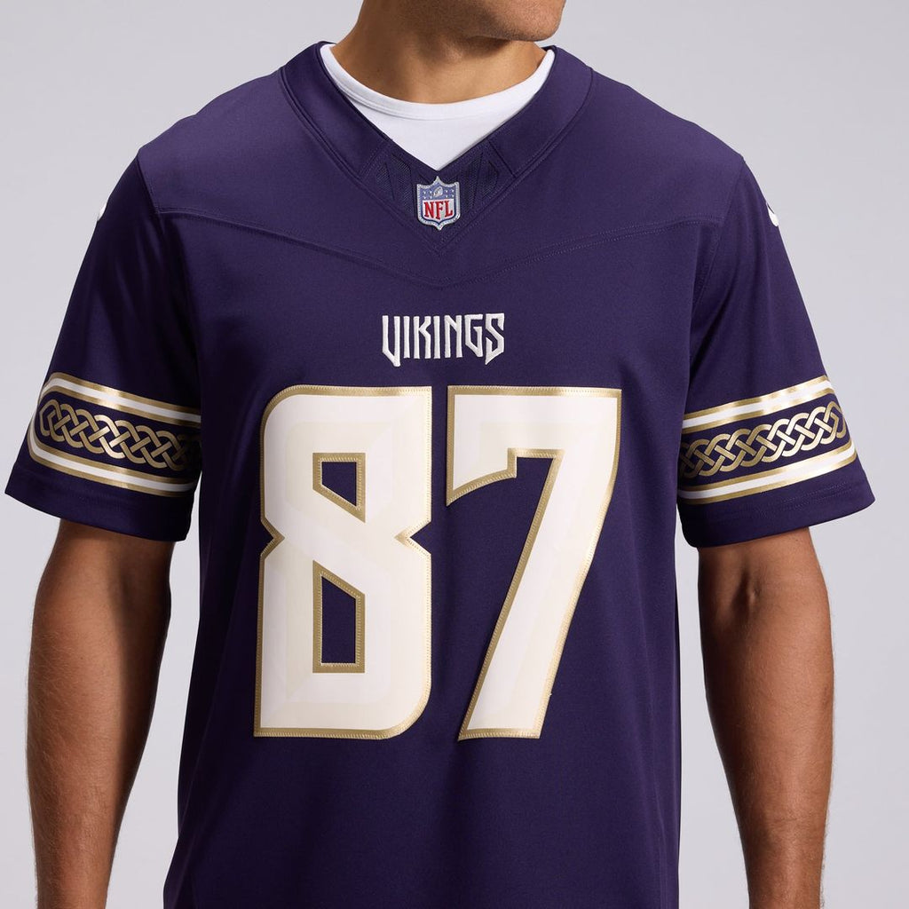 T.J. Hockenson Minnesota Vikings 2026 Rivalries Collection Stitched Limited Jersey - Purple