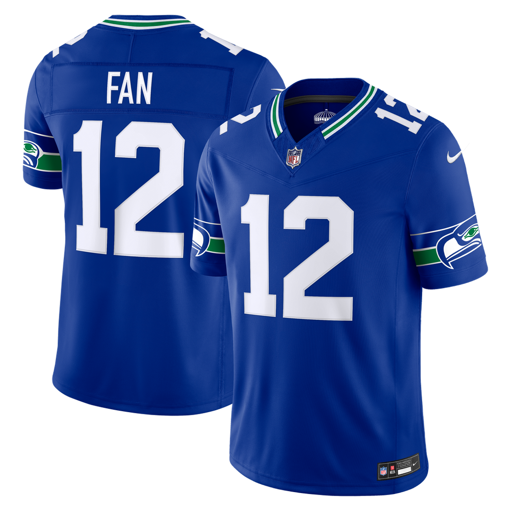 12s Seattle Seahawks Alternate Vapor F.U.S.E. Stitched Limited Jersey - Royal Blue